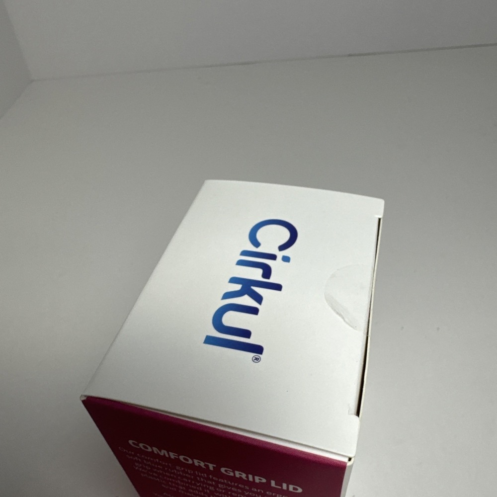 Cirkul Chill Sleeve + Comfort-Grip Lid for 22oz Bottle - Pink NEW-SEALED! - Picture 5 of 6